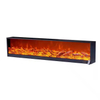 Slimline Wall-Mount Electric Fireplace with Realistic Flame Effect