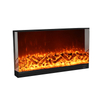 High Quality Custom Flame Color And Size Tempered Glass 3 Sided Electric Fireplace