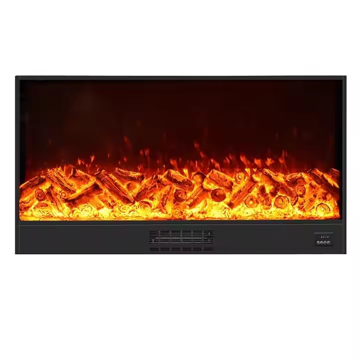 Smart Electric Fireplace with Voice Control and LED Display