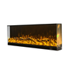 High Quality Custom Flame Color And Size Tempered Glass 3 Sided Electric Fireplace