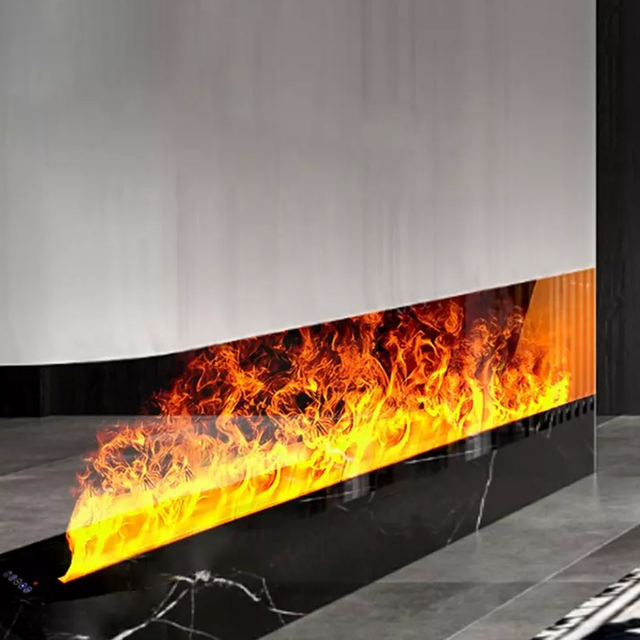 Smart App-Controlled 3D Water Vapor Fireplace for Home Decor